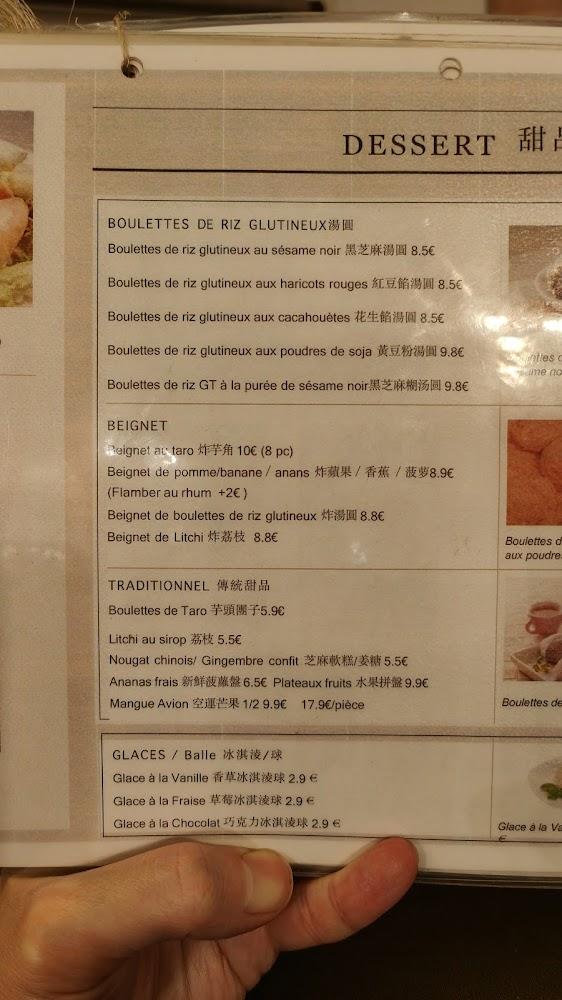 Mer de Chine - Menu Image 4